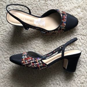 Ivanka trump tweed sling back Itliah Pumps